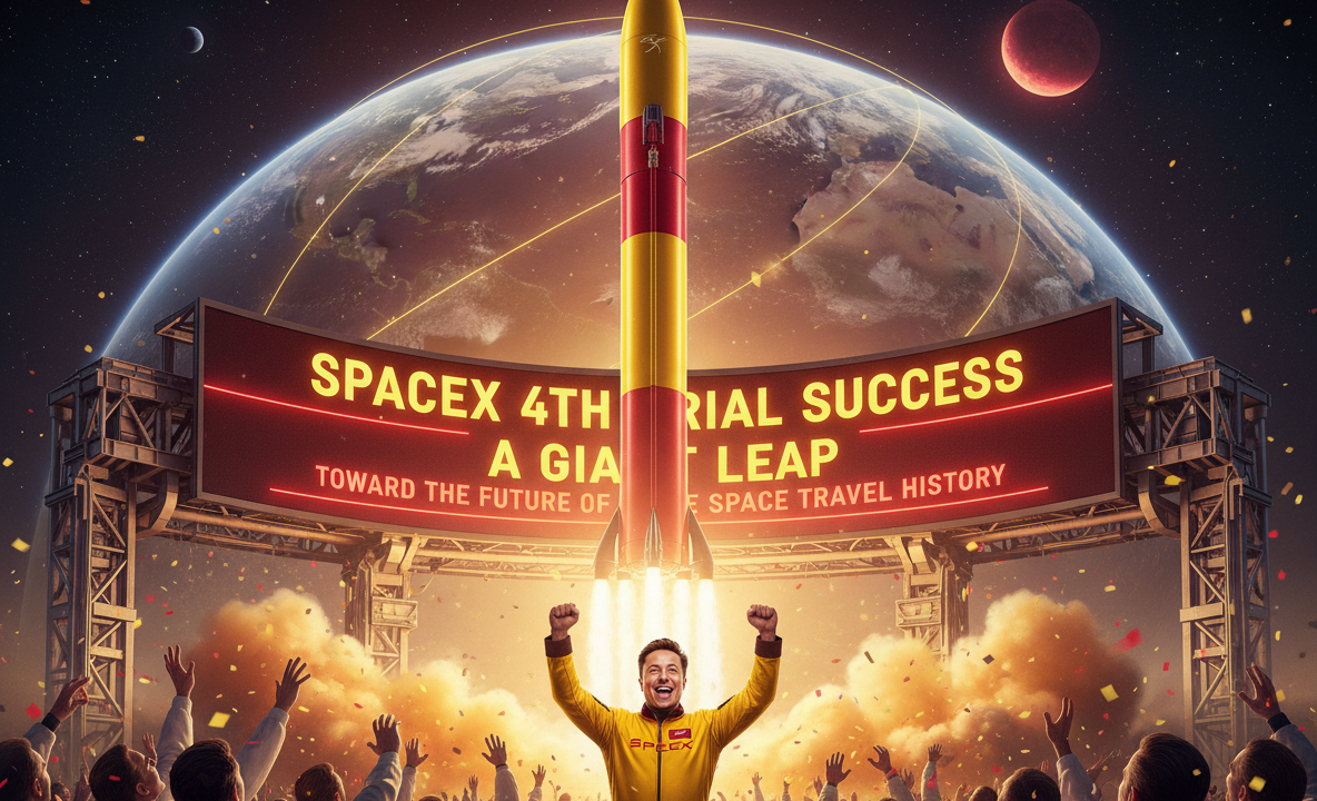 Elon-Musk-SpaceXs-4th-Trial-Success 2025